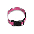 Pink And White Polka Dot Pattern Print Dog Collar