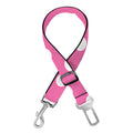 Pink And White Polka Dot Pattern Print Dog Seat Belt