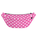 Pink And White Polka Dot Pattern Print Fanny Pack