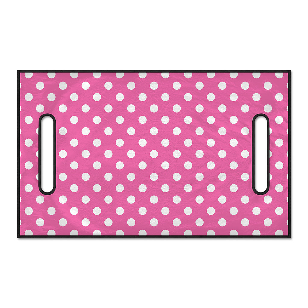 Pink And White Polka Dot Pattern Print Golf Cart Seat Cover