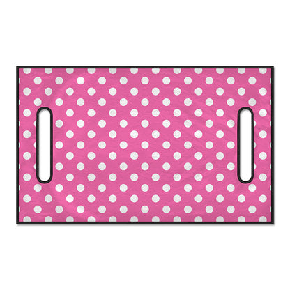 Pink And White Polka Dot Pattern Print Golf Cart Seat Cover