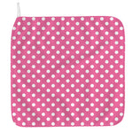 Pink And White Polka Dot Pattern Print Hand Towel