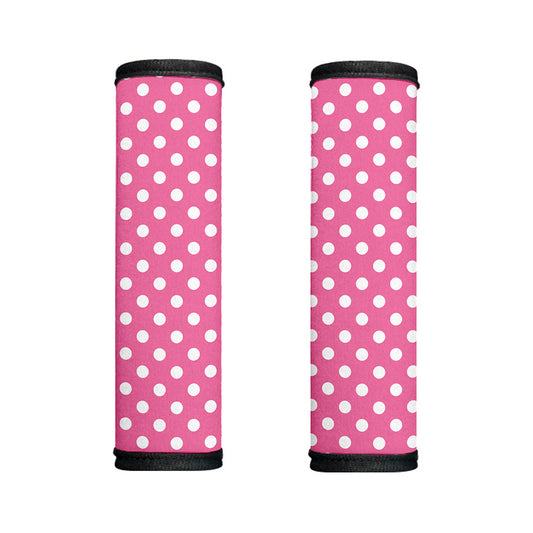 Pink And White Polka Dot Pattern Print Handle Covers