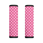 Pink And White Polka Dot Pattern Print Handle Covers