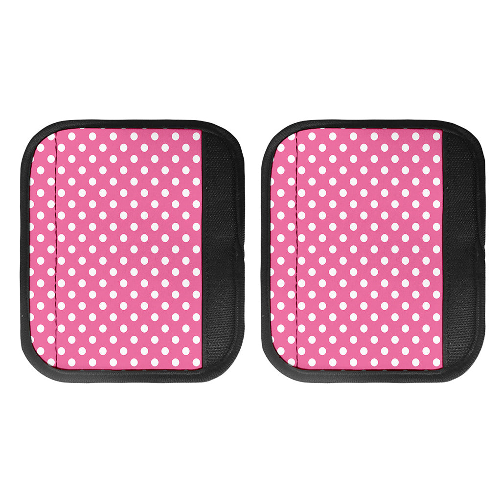 Pink And White Polka Dot Pattern Print Handle Covers