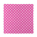 Pink And White Polka Dot Pattern Print Silk Bandana