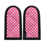 Pink And White Polka Dot Pattern Print Skillet Handle Cover