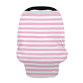 Pink And White Striped Pattern Print Baby Seat Cover