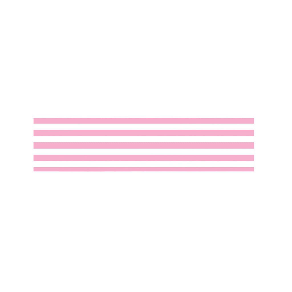 Pink And White Striped Pattern Print Bed Runner