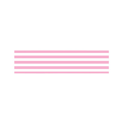Pink And White Striped Pattern Print Bed Runner