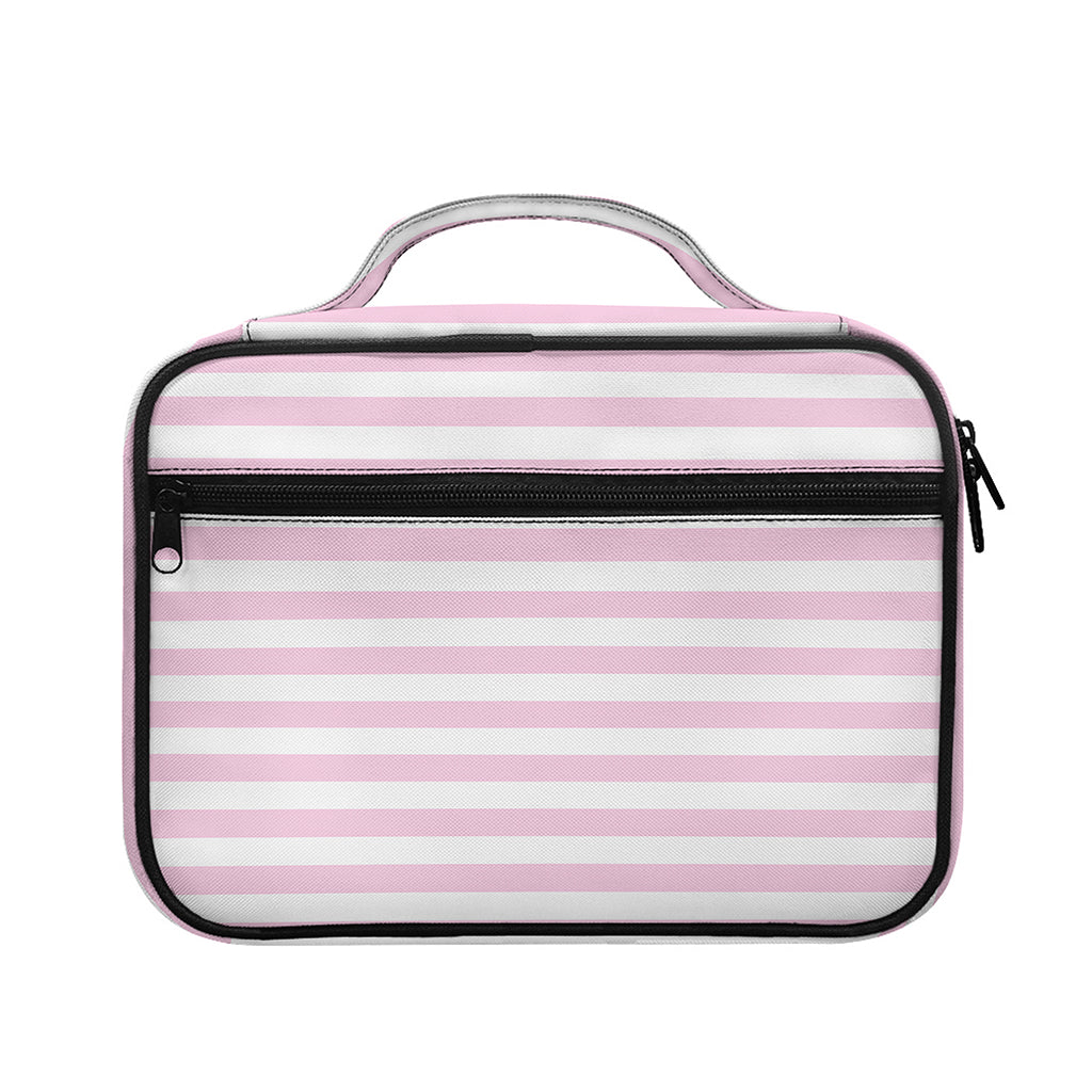 Pink And White Striped Pattern Print Briefcase Bible Bag