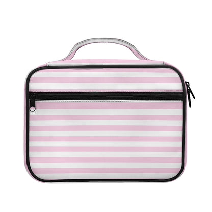 Pink And White Striped Pattern Print Briefcase Bible Bag