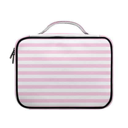Pink And White Striped Pattern Print Briefcase Bible Bag