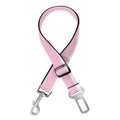 Pink And White Striped Pattern Print Dog Seat Belt