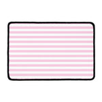 Pink And White Striped Pattern Print Kitchen Mat