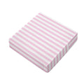 Pink And White Striped Pattern Print Outdoor Seat Cushion Cover