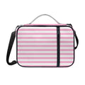 Pink And White Striped Pattern Print Shoulder Strap Bible Bag