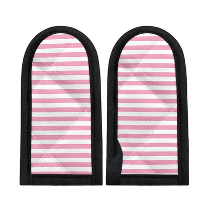 Pink And White Striped Pattern Print Skillet Handle Cover