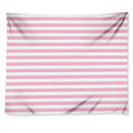 Pink And White Striped Pattern Print Tapestry