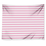 Pink And White Striped Pattern Print Tapestry