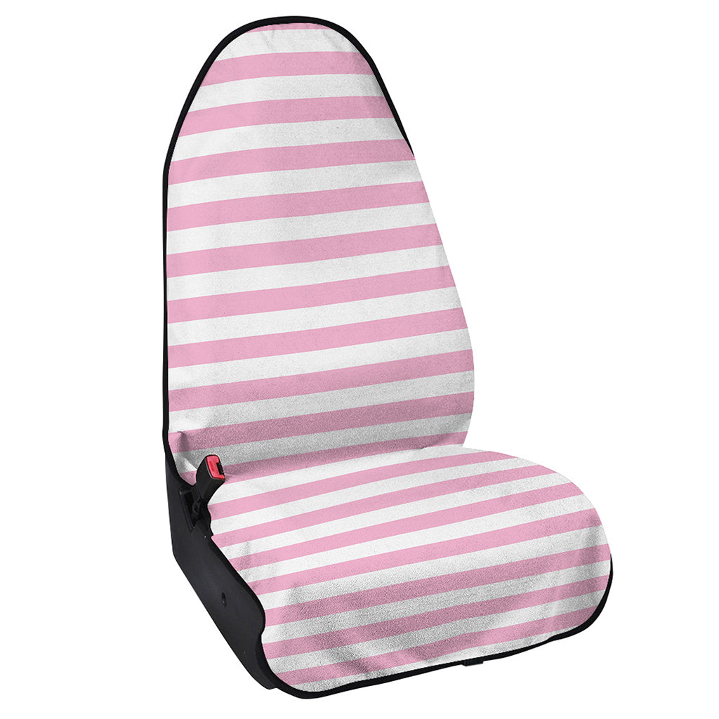 Pink And White Striped Pattern Print Waterproof Car Seat Cover