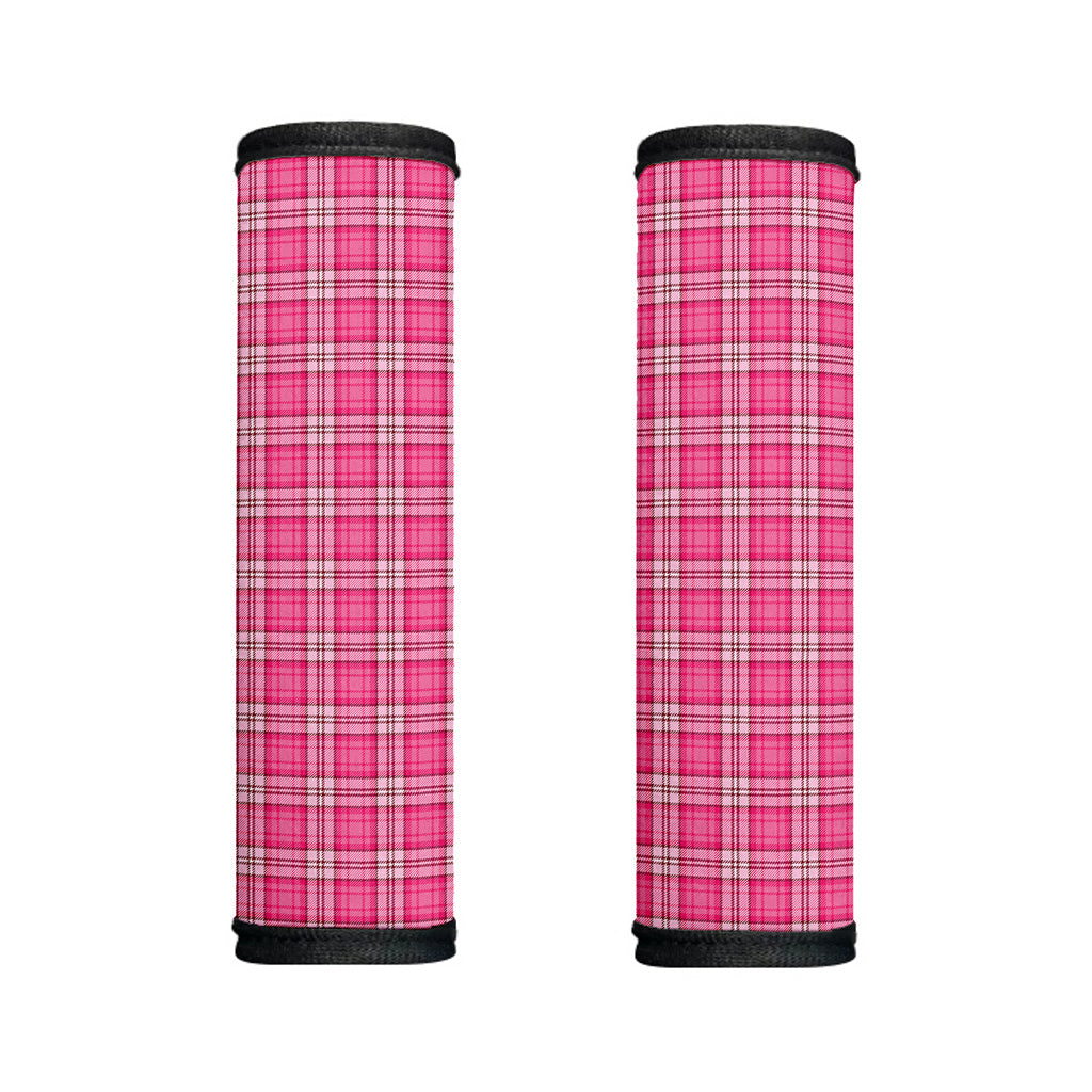 Pink And White Tartan Pattern Print Handle Covers
