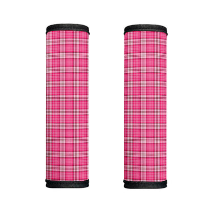 Pink And White Tartan Pattern Print Handle Covers