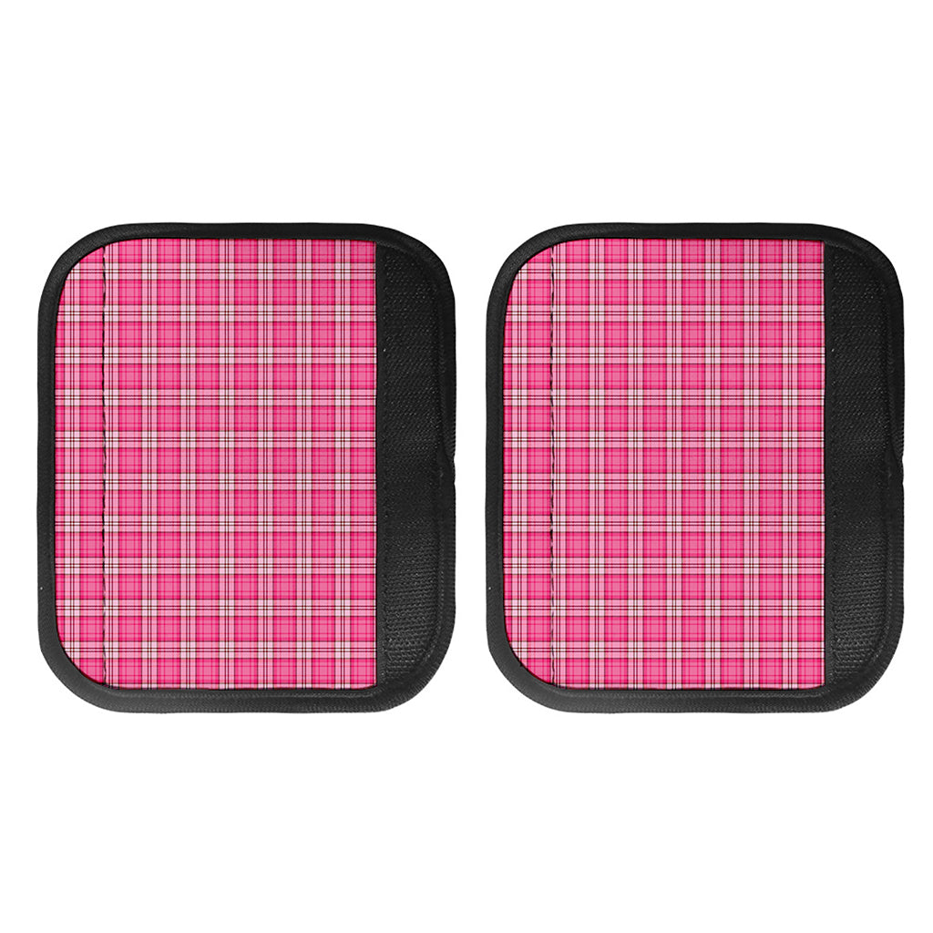 Pink And White Tartan Pattern Print Handle Covers