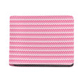 Pink And White Zigzag Pattern Print Bifold Wallet