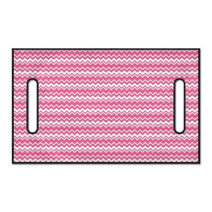 Pink And White Zigzag Pattern Print Golf Cart Seat Cover