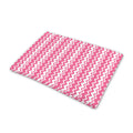 Pink And White Zigzag Pattern Print Pet Cooling Mat Cover