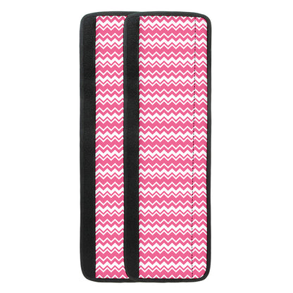 Pink And White Zigzag Pattern Print Refrigerator Handle Covers
