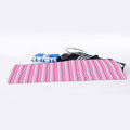 Pink And White Zigzag Pattern Print Sports Towel