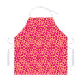 Pink And Yellow Giraffe Pattern Print Adjustable Apron