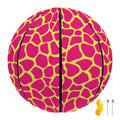 Pink And Yellow Giraffe Pattern Print Basketball