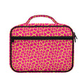 Pink And Yellow Giraffe Pattern Print Briefcase Bible Bag