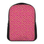 Pink And Yellow Giraffe Pattern Print Casual Backpack