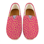 Pink And Yellow Giraffe Pattern Print Casual Shoes