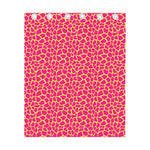 Pink And Yellow Giraffe Pattern Print Curtain