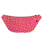 Pink And Yellow Giraffe Pattern Print Fanny Pack