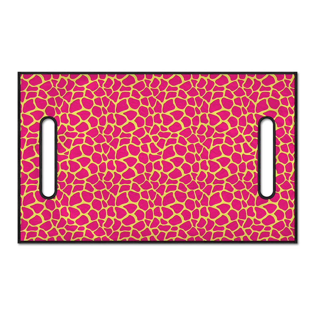 Pink And Yellow Giraffe Pattern Print Golf Cart Seat Cover