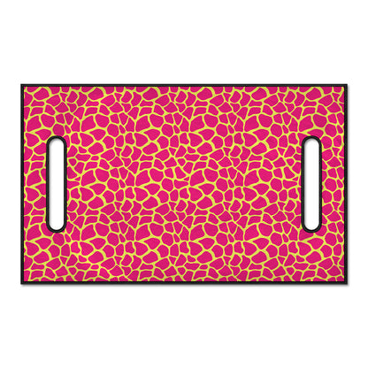 Pink And Yellow Giraffe Pattern Print Golf Cart Seat Cover