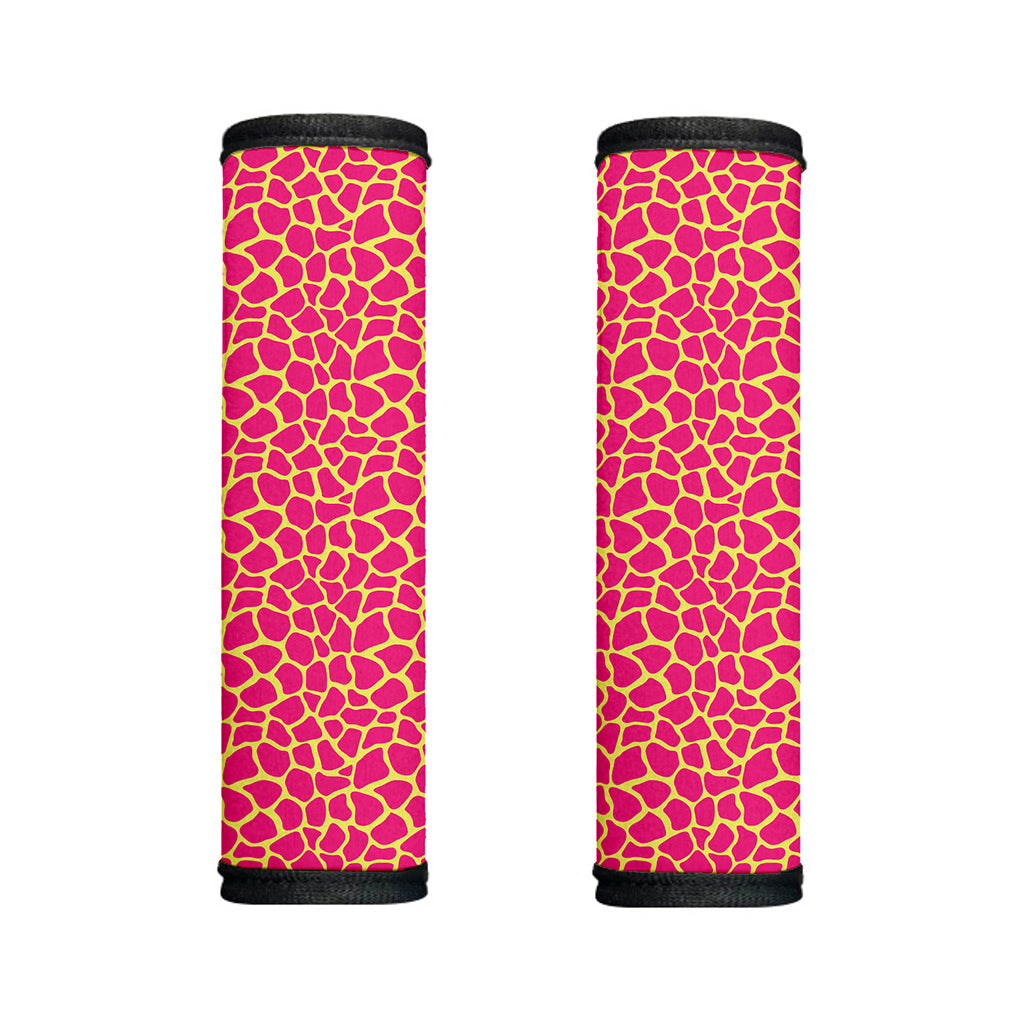 Pink And Yellow Giraffe Pattern Print Handle Covers