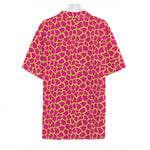 Pink And Yellow Giraffe Pattern Print Hawaiian Shirt