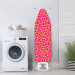Pink And Yellow Giraffe Pattern Print Ironing Board Cover