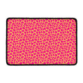 Pink And Yellow Giraffe Pattern Print Kitchen Mat