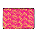 Pink And Yellow Giraffe Pattern Print Kitchen Mat