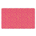 Pink And Yellow Giraffe Pattern Print Polyester Doormat