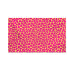 Pink And Yellow Giraffe Pattern Print Polyester Flag