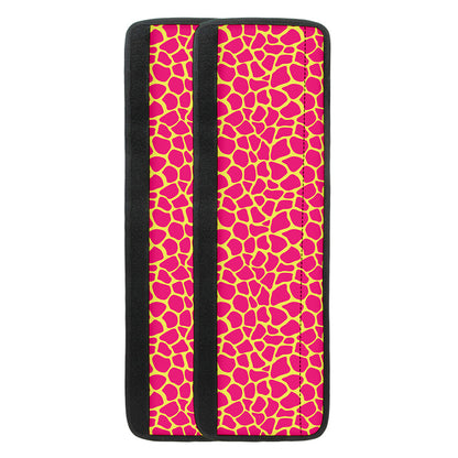 Pink And Yellow Giraffe Pattern Print Refrigerator Handle Covers